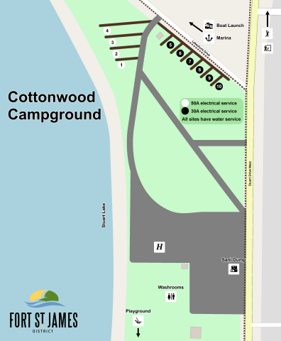 Map of Cottonwood Park